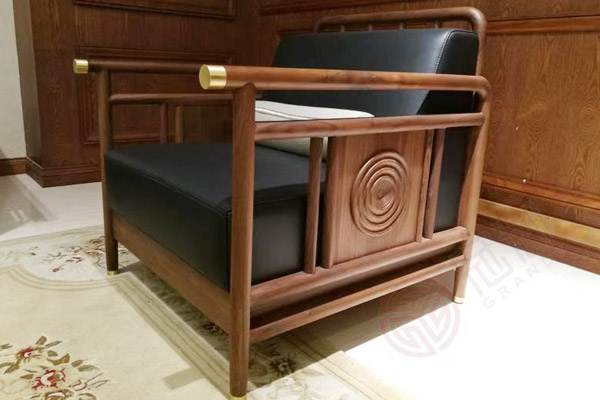 全實(shí)木辦公家具實(shí)木辦公沙發(fā)迪歐冠御