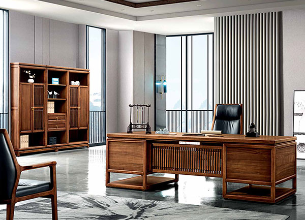 2019年新款實木老板桌配套辦公家具-小江南 2019年新款實木老板桌配套辦公家具-小江南