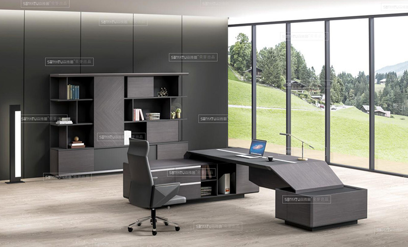 領致系列 - 造型獨特經理大班臺 領致系列 - 造型獨特經理大班臺