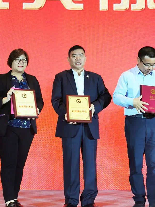 迪歐集團副總裁黃云林接受牌匾 迪歐集團副總裁黃云林接受牌匾