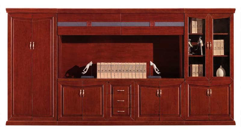 總裁辦公室酸枝色文件柜S8216S 總裁辦公室酸枝色文件柜S8216S