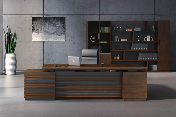 事業單位經理兩米八以上胡桃木皮大班臺EDE-01D28 事業單位經理兩米八以上胡桃木皮大班臺EDE-01D28