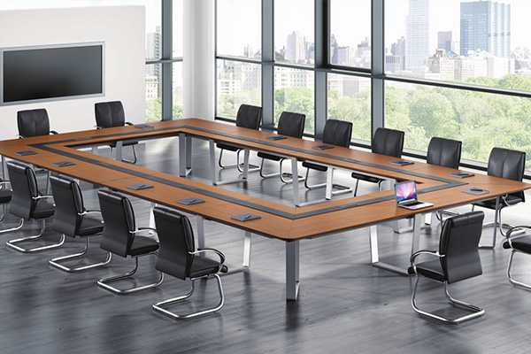簡約油漆新胡桃木企業(yè)單位多人大會議臺-C36H 簡約油漆新胡桃木企業(yè)單位多人大會議臺-C36H