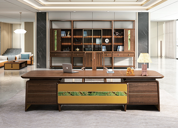 2021-實木大班臺-觀悟系列-迪歐家具